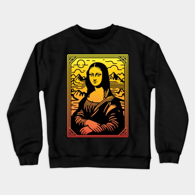 Mona Lisa Tarot Crewneck Sweatshirt by ArtFactoryAI